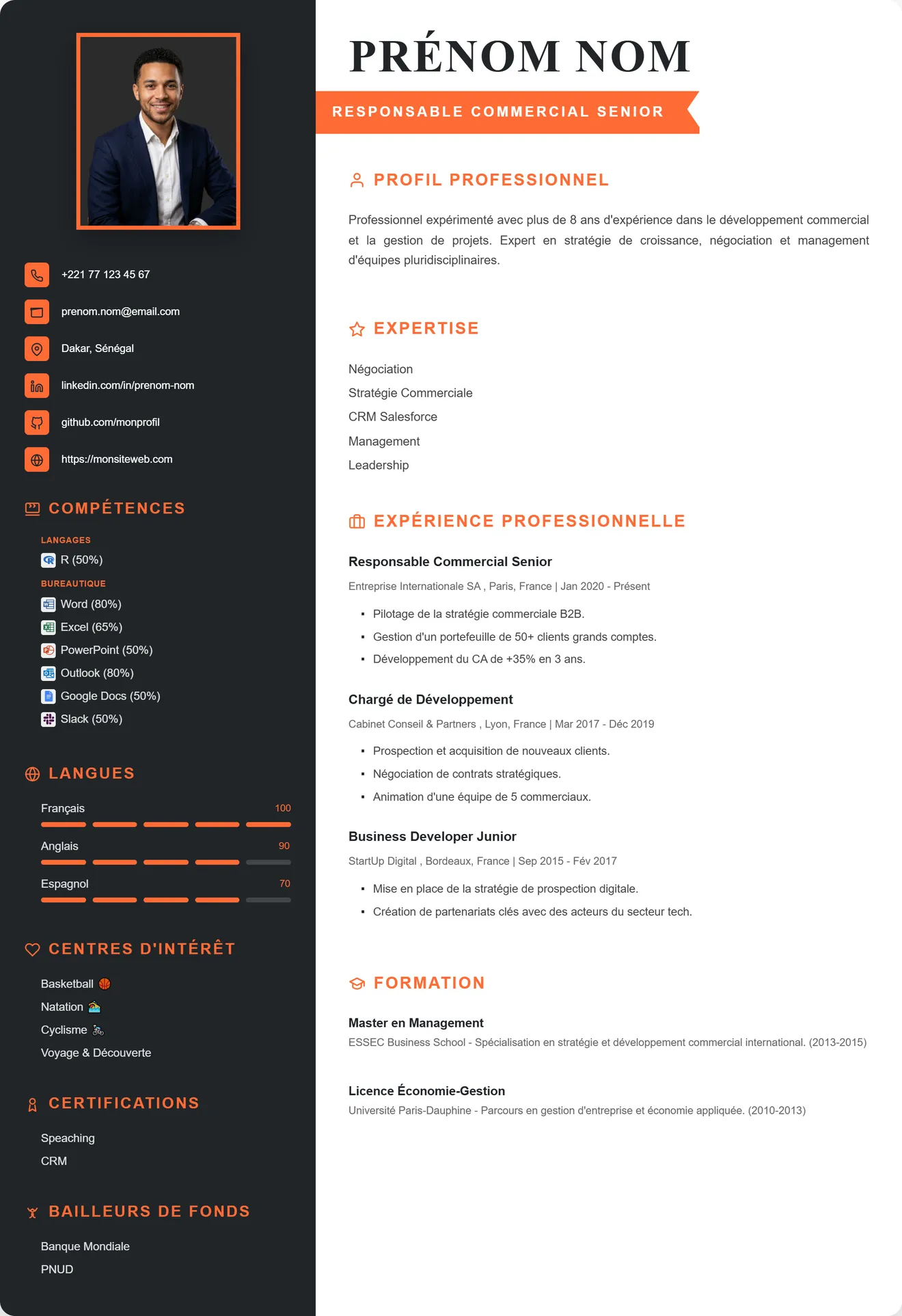 Modèle de CV 2