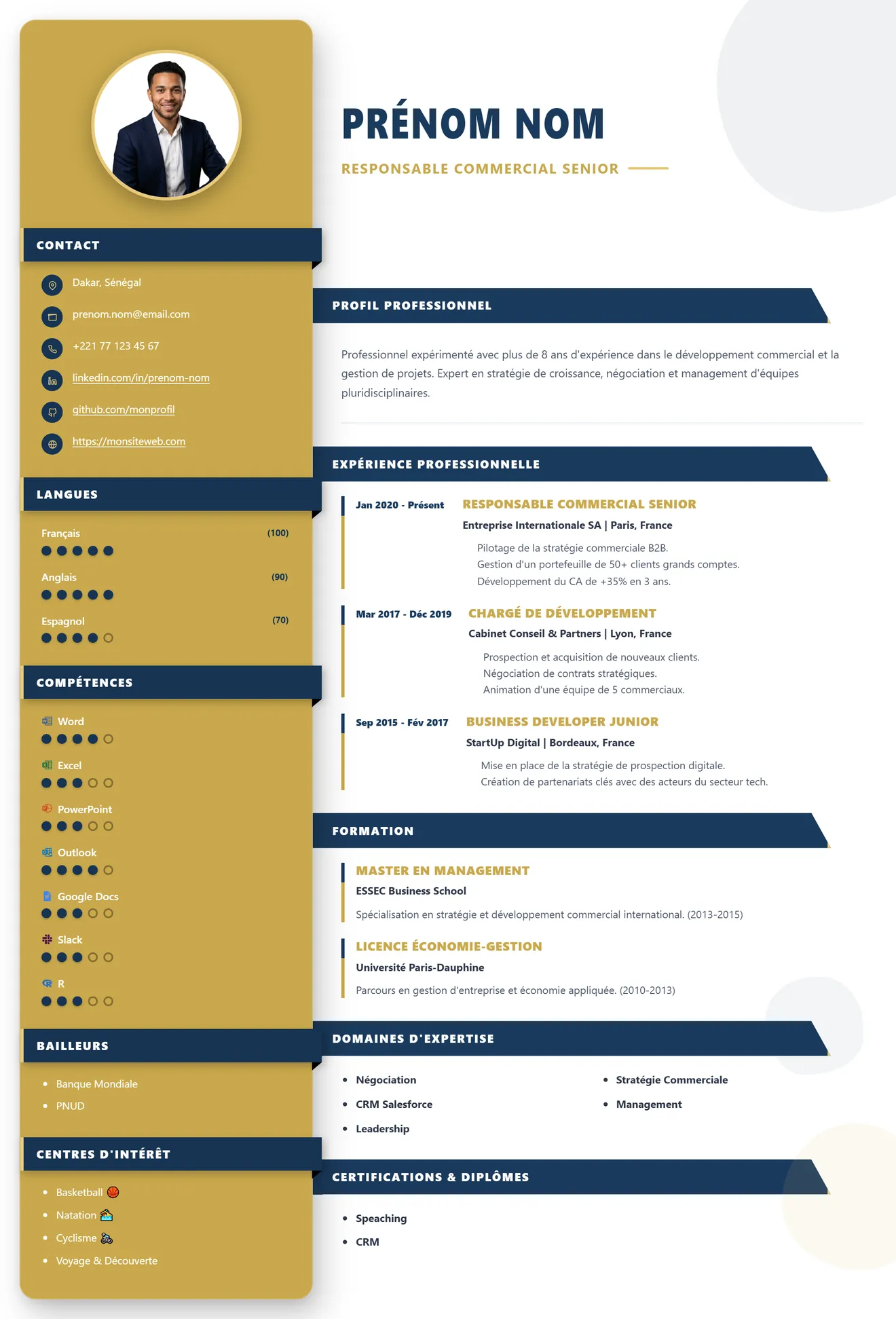 Modèle de CV 3