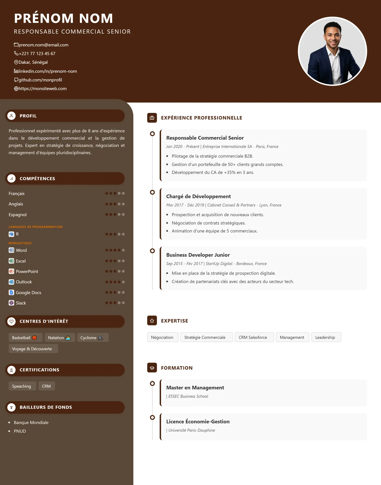 Modèle de CV 6